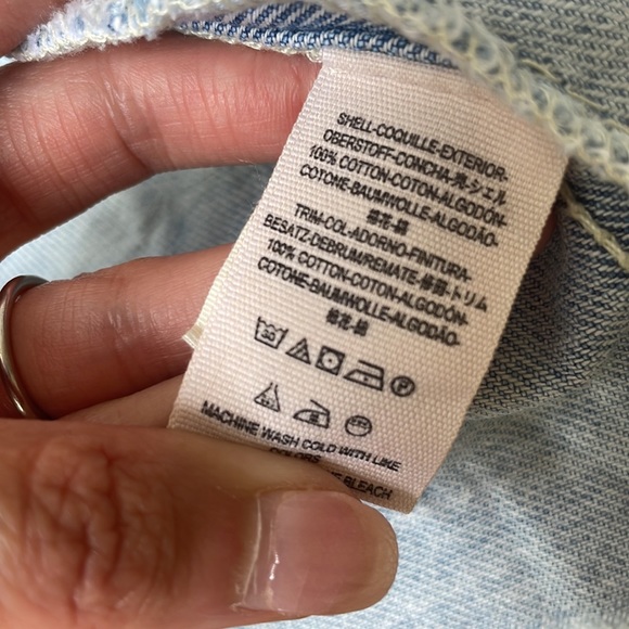 Cropped Jean Jacket with hoodie by Free People - Picture 10 of 11